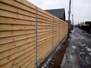 Деревянный забор елочка 150 метров фото в Электрогорске